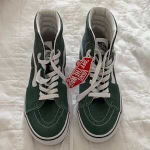 Vans Forest Green High-Top Sneakers